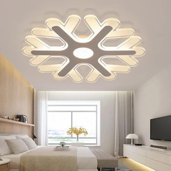 

Ultrathin Acrylic Snowflake Shape Led Chandeliers Lights For Study Kids Room Bedroom Modern Led Ceiling Chandelier Fixtures New