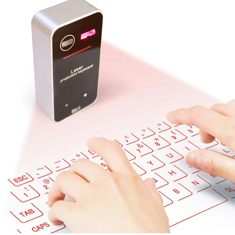 Mobile Tablet Wireless Bluetooth Laser Projection Keyboard Mouse Mini Projector | Электроника