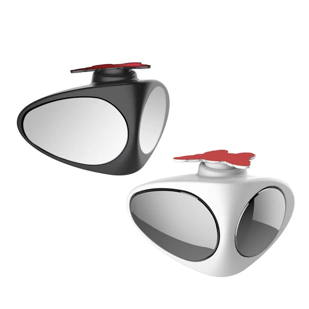 Car Blind Spot Mirror Wide Angle Mirror 360 Rotation Adjustable Convex Rear View Mirror View Front Wheel Car Mirror