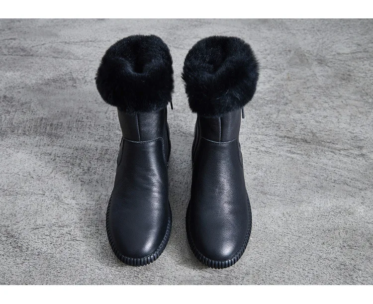 GKTINOO женские зимние ботинки ручной работы; женская зимняя обувь на натуральном меху; женские теплые зимние ботинки из натуральной кожи; Mujer Chaussure