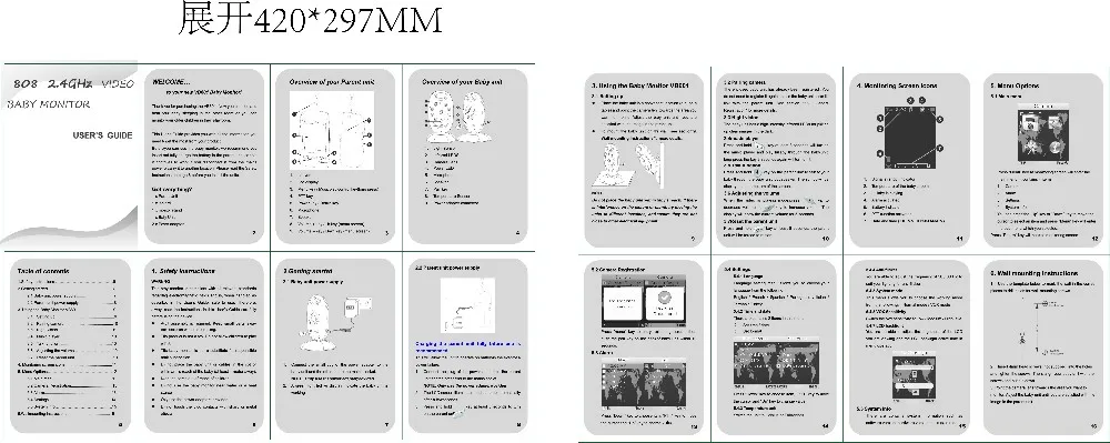 Многоязычный двухсторонний Интерком Беспроводной Детский Монитор