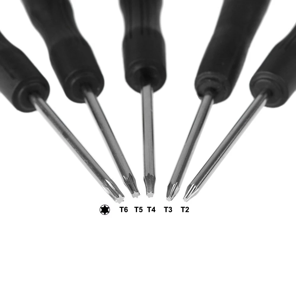 5pcs/set T2 T3 T4 T5 T6 Repair Precision Tool Kits Torx Screwdriver ZB ub 5pcs/set T2 T3 T4 T5 T6 Repair Precision Tool Kits Torx Screwdriver ZB ub