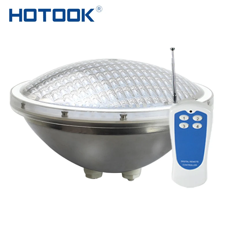Hotaked Underwate Lights PAR56 Светодиодная лампа для бассейна RGB из нержавеющей стали Piscine IP68