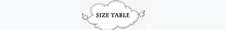 size table