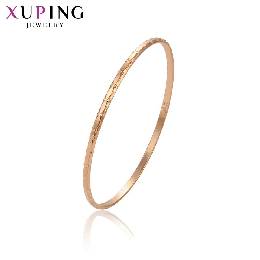 

11.11 Xuping Jewelry Popular New Temperament Round Shape Rose Gold-color Plated Bangle for Women Gifts S121,6-52229