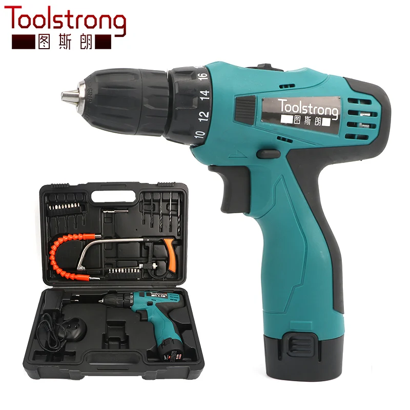 Электроинструменты Toolstrong 12 В электрическая дрель Электрическая аккумуляторная