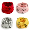 Precio reducido Pañuelo de cuello de algodón cálido para bebés, bufanda de cuello de estrella de cinco puntas, anillo redondo, moda de otoño e invierno 0BJ5rg1pY