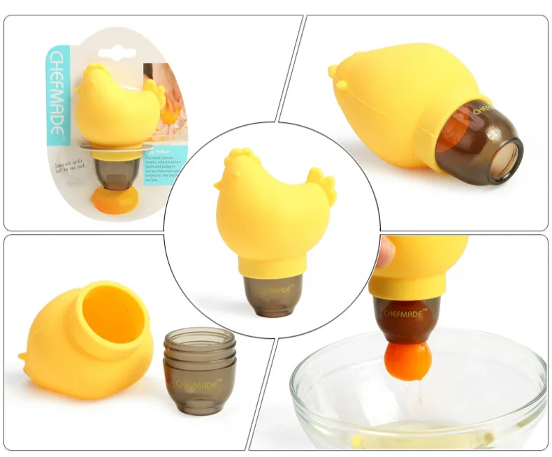 1 шт. яичный желток сепаратор яичный желток, желток, машина для разрезания геля, Круглый разделитель желтка и белка, инструмент для приготовления пищи