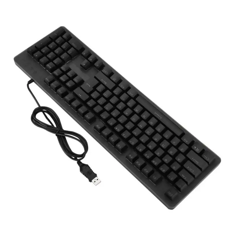 Blue Switch Mechanical Keyboard Waterproof 104 Keys LED Backlight Mechanical Gaming Keyboard