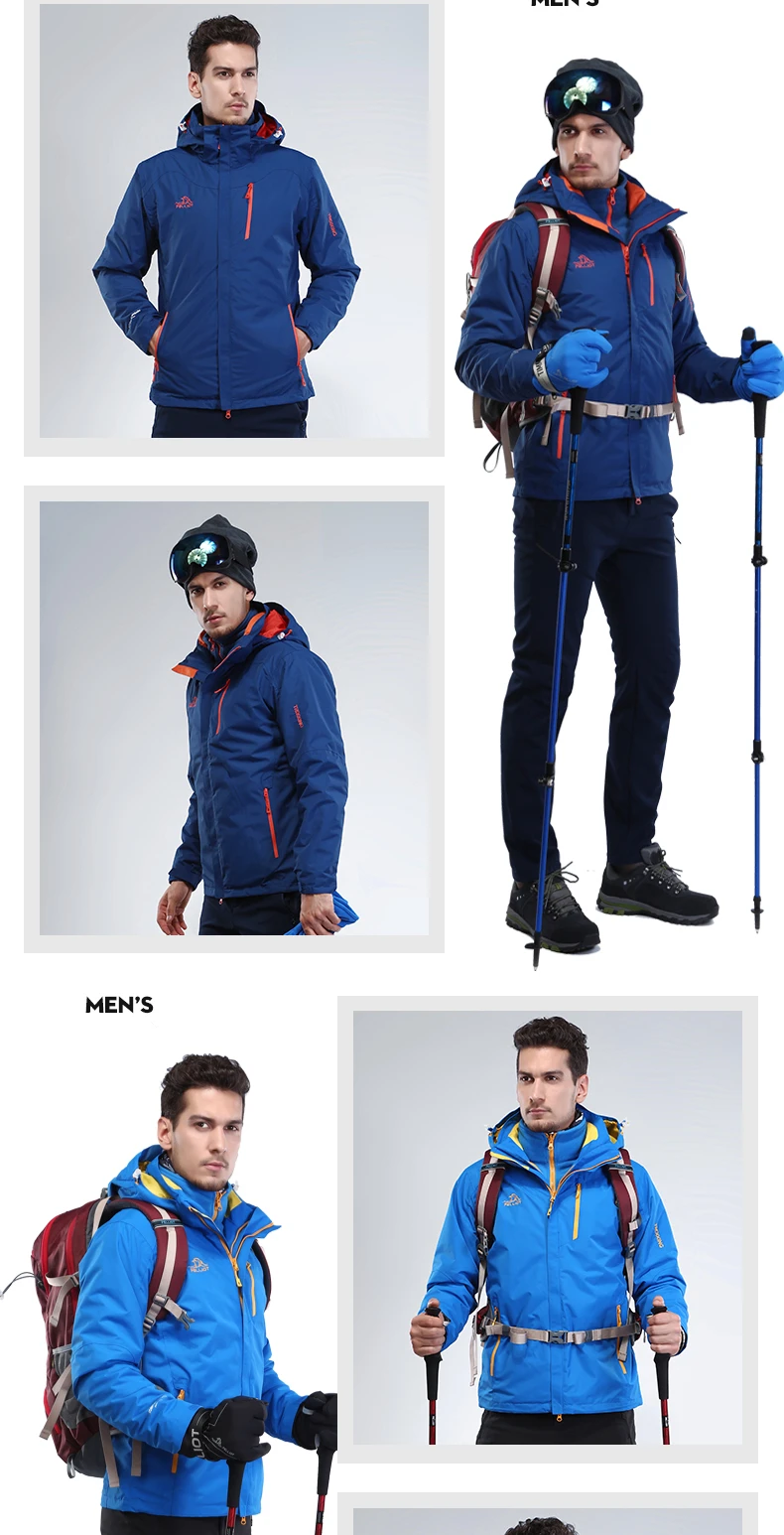 PELLIOT уличные куртки, Мужская брендовая куртка, три в одном, утолщенная флисовая двухсекционная одежда для альпинизма, мужские куртки