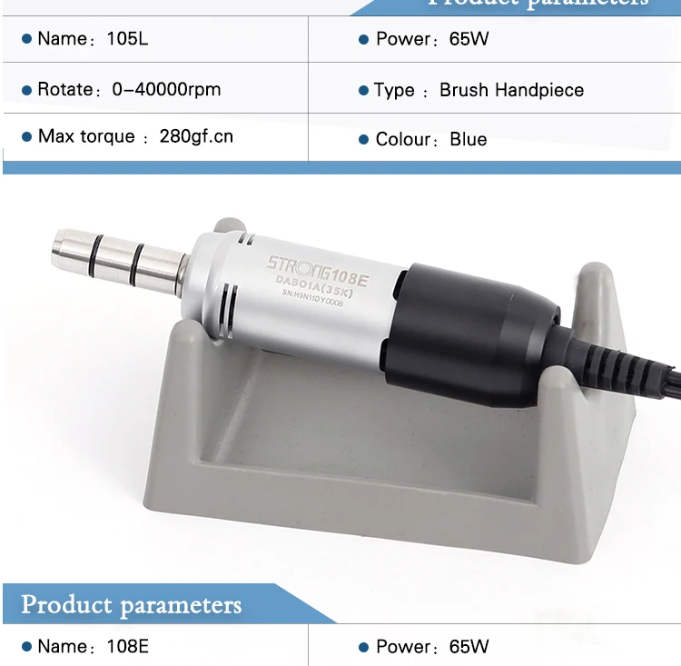 Broca do Unha Máquina de Trituração para o Arquivo do Unha 204 + 102 Forte Bocados Manicure Elétrica Conjunto Equipamento 65w 35000rpm 11 Brocas elétricas p/ manicure e acessórios