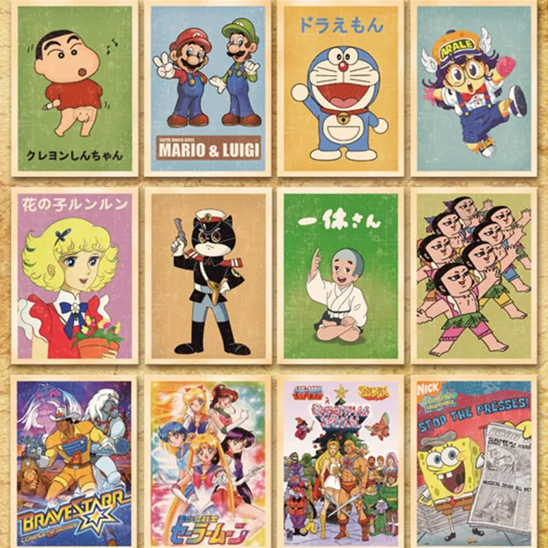  32pcs Classic Old Photos Style Postcards Cartoon Post Card Poster Drawing Greeting Gift Theme Vinta - 32899767300