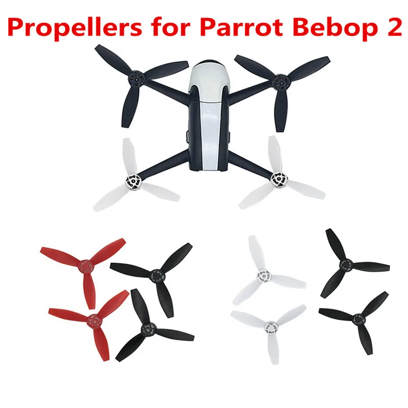 

Parrot Bebop 2 Drone 4PCS Black/White/Red Propeller Blade Rotors Paddle RC Drone Quadcopter Aircraft UAV Spare Parts