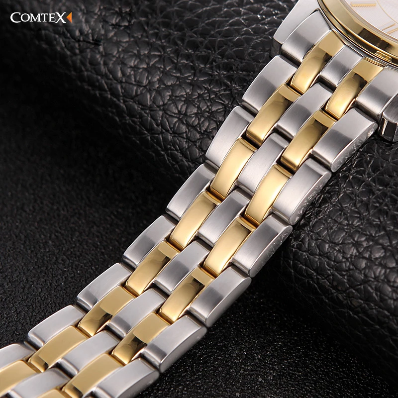 Comtex Роскошные Для женщин Часы элегантные дамы Нержавеющая сталь ремешок