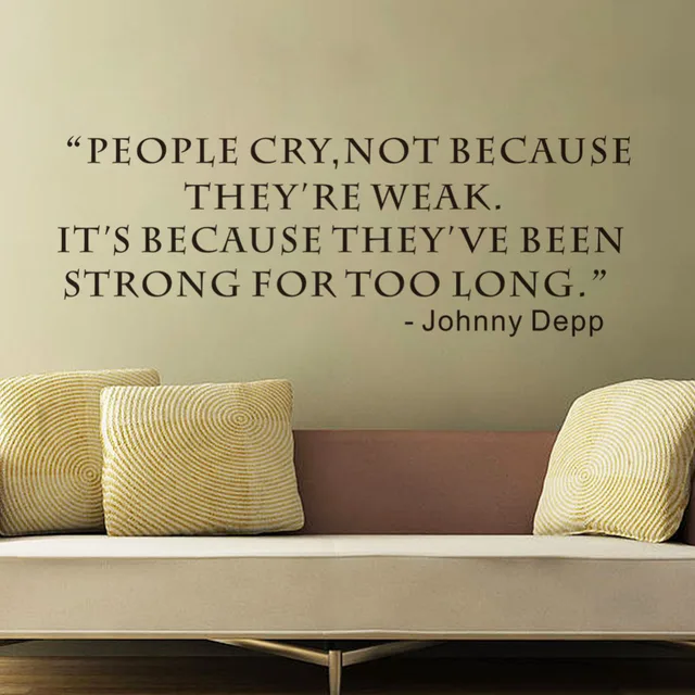 Living Room Sayings aliexpress : buy wall sticker people cry not because they are Living Room Sayings aliexpress : buy wall sticker people cry not because they are
