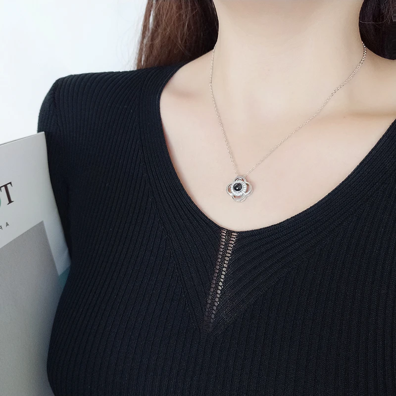 sterling sivler 100 language i love you eye pendant necklace 07