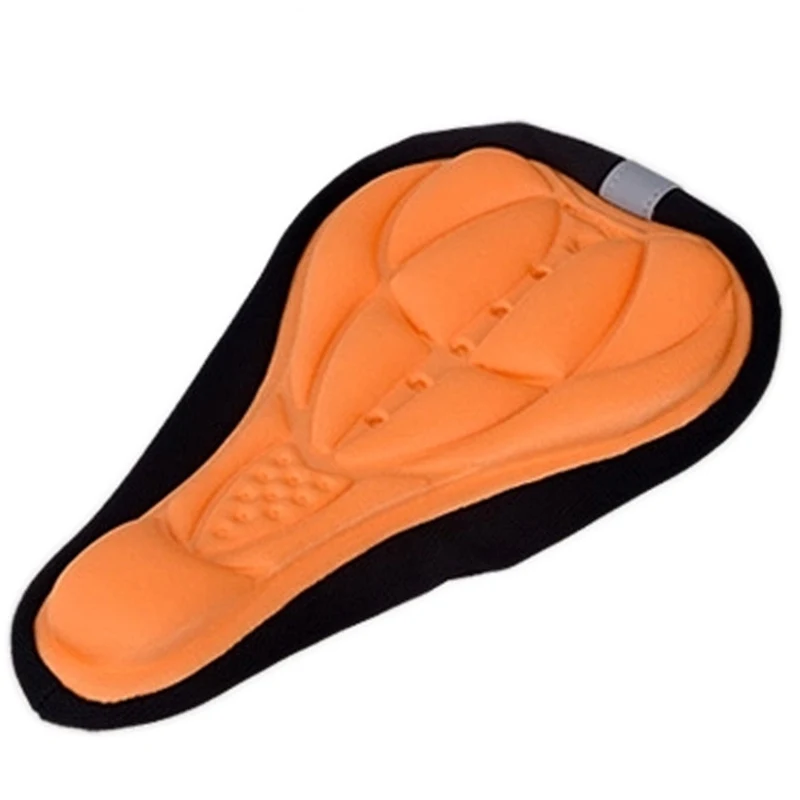 Soft Bike Bicycle Saddle Cover Cycling Seat Pad Cushion Cover for Bicycle NEW - Цвет: orange