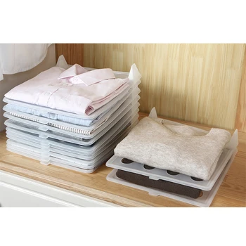 

5x Clothes Organizer T Shirts Folding Board Office Desk File Cabinet Suitcase Shelf Dividers System Closet Drawer Organizat