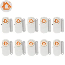 Беспроводная дверная сигнализация Windows датчик двери окна Входная охранная сигнализация Безопасность 10 шт