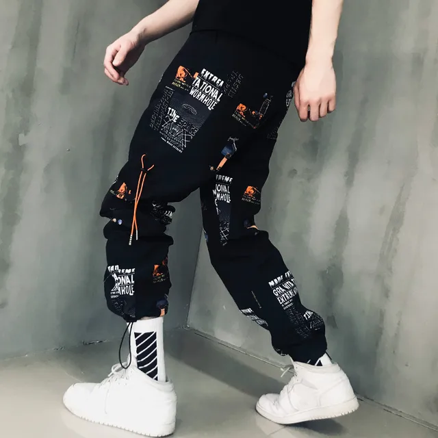 Hip Hop Sweatpants Men Joggers Streetwear Pants Fashion Casual Loose ...