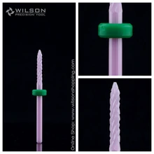 Розовый Керамика ногтей Бурильные долото-под ногтями чище бит-грубая(602034