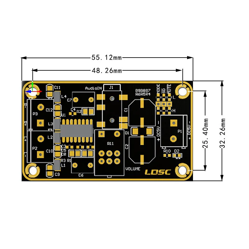 Class D Digital Amplifier Board DIY Speaker Dual Channel Amplifier Module