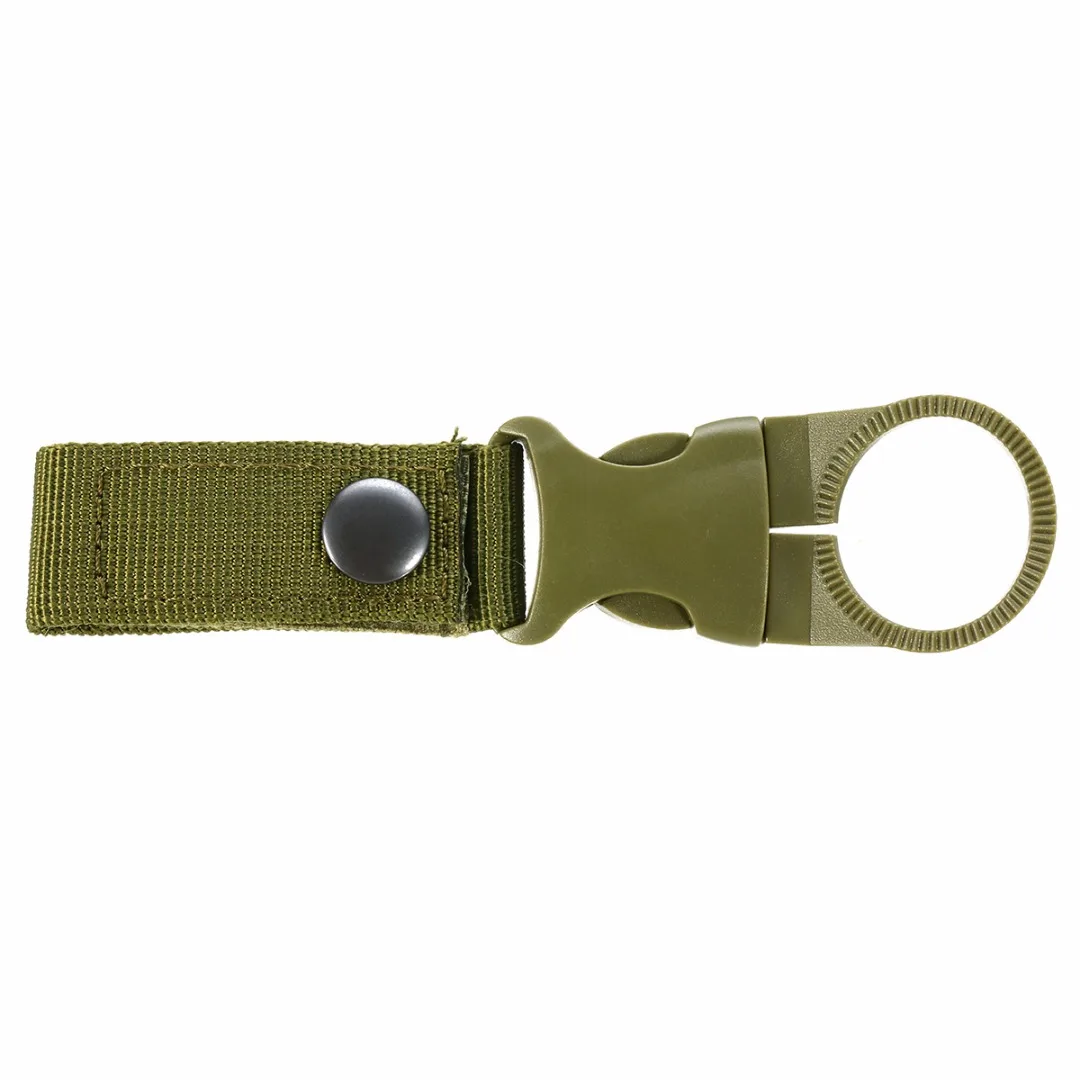 New Outdoor Military Water Bottle Hanging Webbing Buckle Hook Holder Belt Clip For Climb Carabiner Belt Backpack Hanger Camp