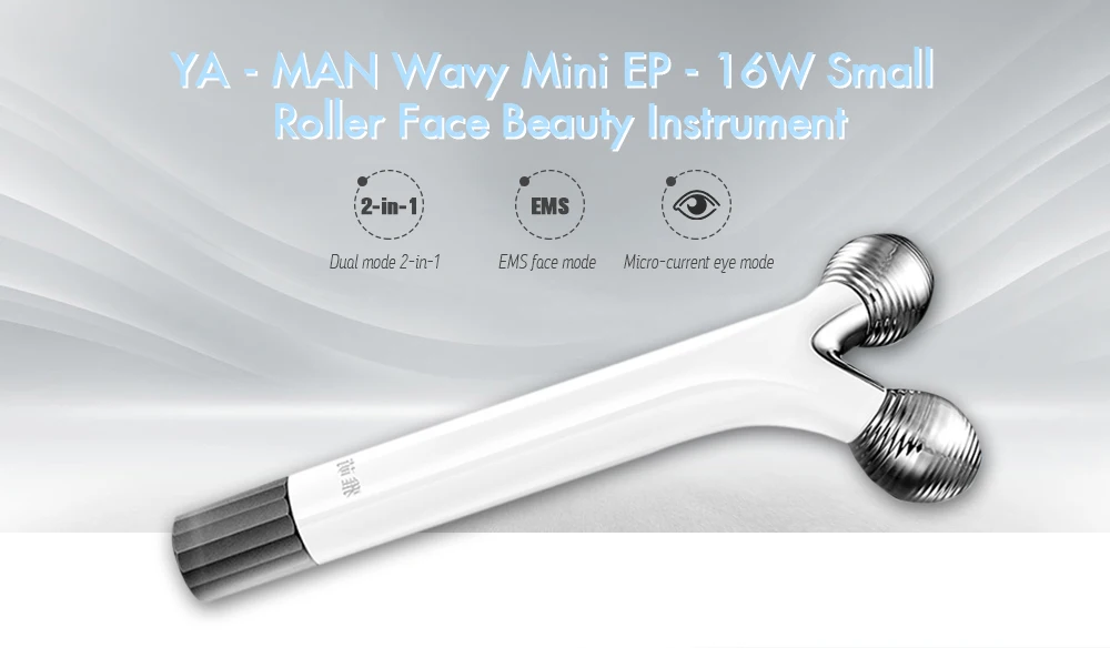 YA-MAN волнистые мини-EP-16W маленький роликовый инструмент для красоты лица EMS микро-токовый имитирующий массаж руки человека детоксикация Yaman