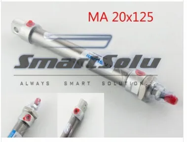 

MA 20x125 20mm x 125mm Stainless Steel Single Rod Double Acting Air Cylinder MA20-125