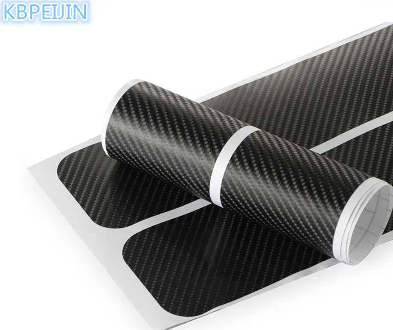

Car Styling Auto Carbon Fiber Door Sill Scuff Anti-Scratch Sticker for Toyota corolla rav4 camry prius hilux avensis accessories