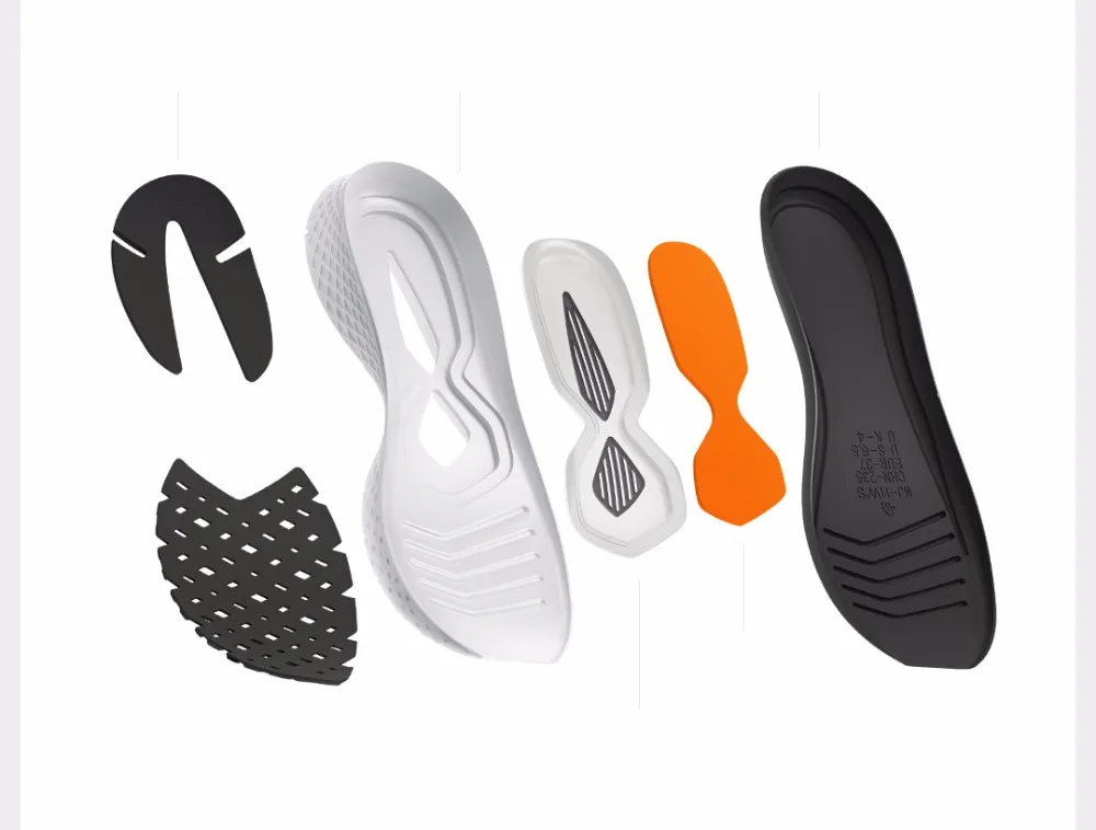 Xiaomi Shoes2 спортивная обувь, кроссовки 2 Uni-Moulding Techinique Fishbone Lock system эластичная трикотажная вамп спортивная обувь для мужчин