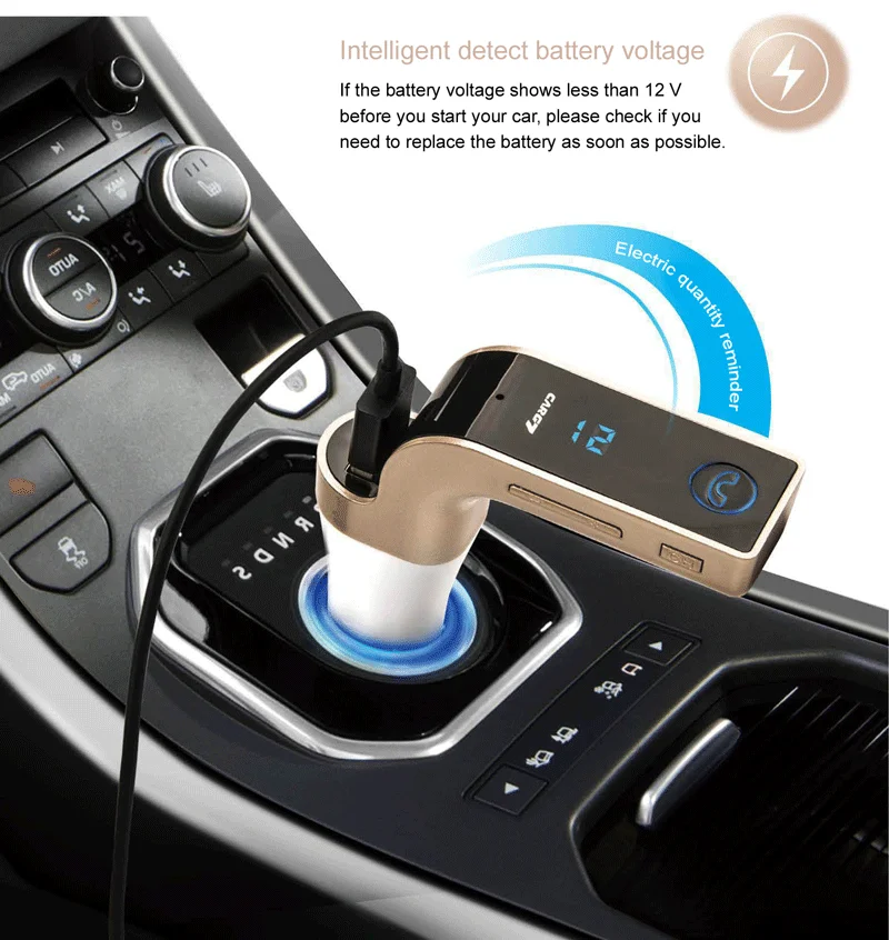 G7 4 в 1 беспроводной Bluetooth с AUX модулятором FM трансмиттер автомобильный комплект MP3