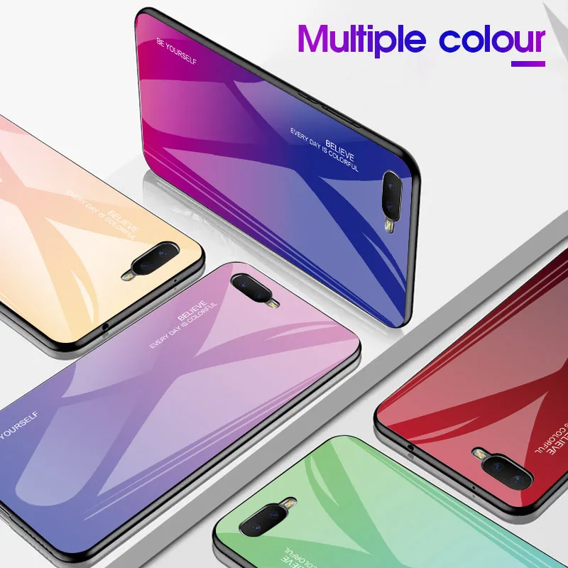 Стеклянный чехол для Huawei Honor 7S с градиентом из закаленного стекла Honor7S DUA-L22 милый