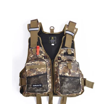 

Fishing Life Vest Multi Pockets Adjustable Detachable Foam Waistcoat Jacket