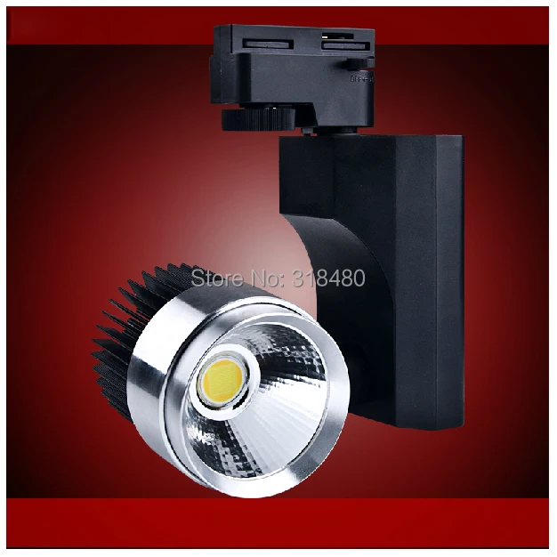 

Indoor industrial Track Lighting fixtures 110V 230V LED COB 15W spot jewelry showcase LED tracking spot light aluminium cylinder