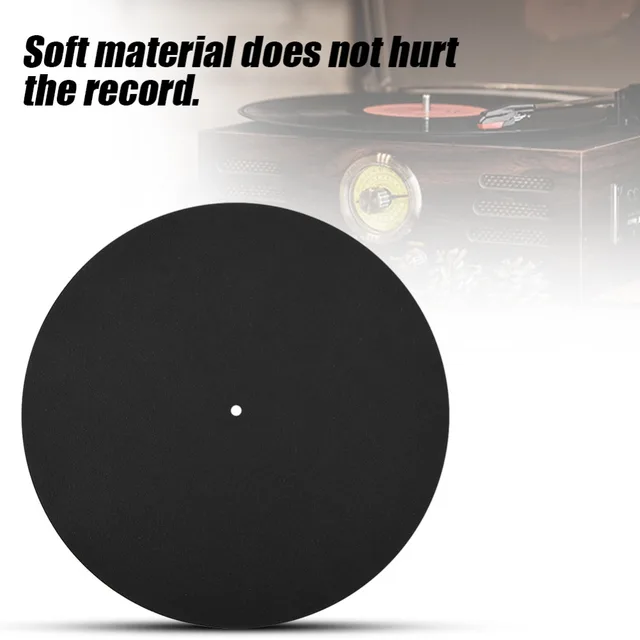 1PCS Ultra-thin Anti-static Vinyl Turntable Record Pad Antistatic Flat Soft Mat Slipmat Mat Pad