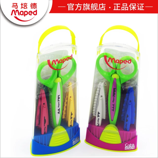 Set of 3 Pairs of Children's Craft Scissors Assorted Blades Art Card Paper  Kids