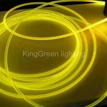 20 м X 6 мм Высокое качество Прозрачный твердое ядро волоконно-оптический кабель боковое свечение пластиковое Оптическое волокно