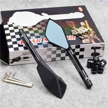 

2x CNC Universal Motorcycle Mirrors Bigger Rearview Side Mirror For Honda Yamaha Kawasaki Suzuki Benelli BMW KTM Ducati Pit Bike