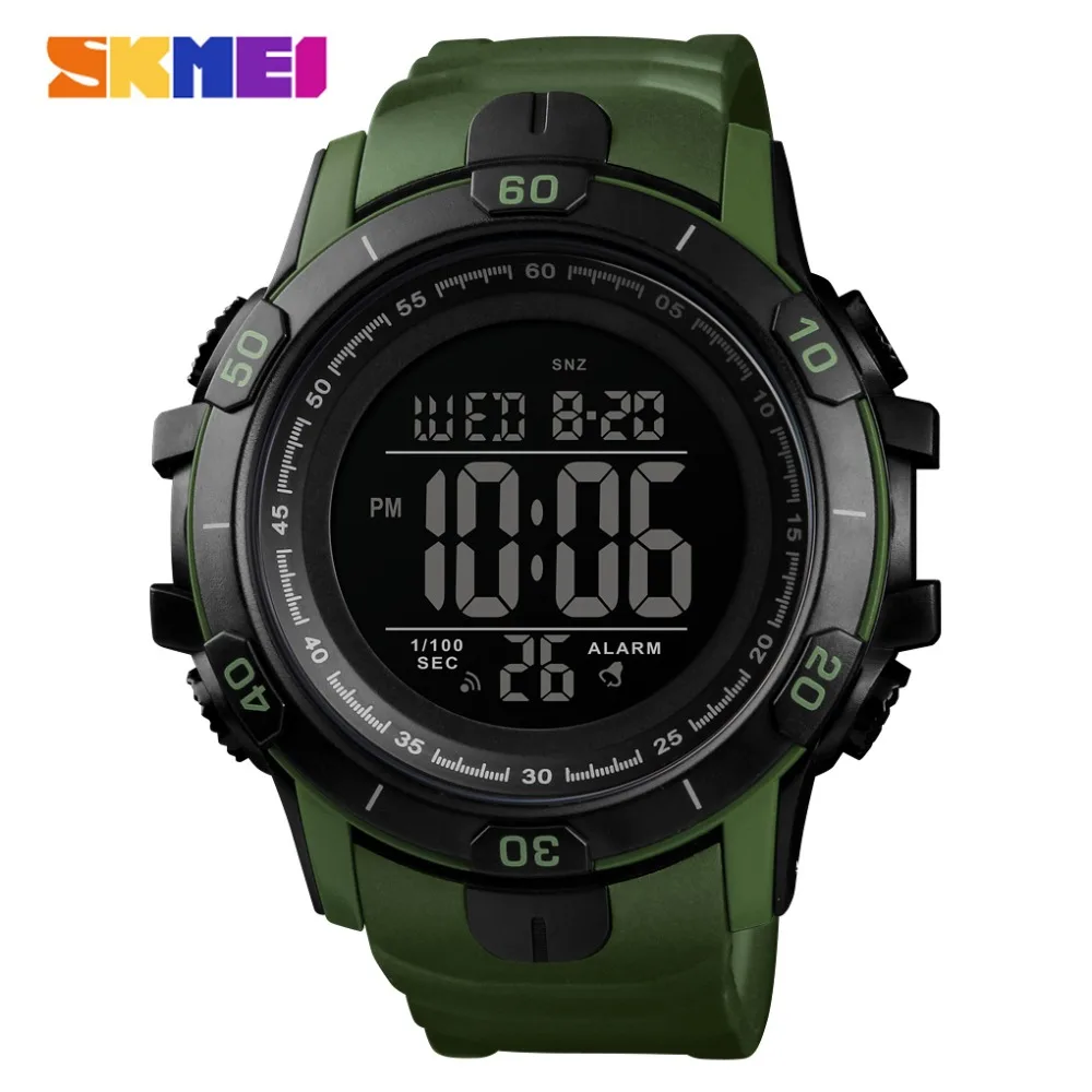 

SKMEI Outdoor Sport Watch Men Digital Watch Fashion Waterproof 2 Time Alarm WeekDisplay Clock Gift 2019 reloj hombre Men Watches