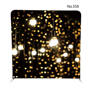 

No.558 Lights and lanterns in the night pillow case backdrop with stand for photo booth