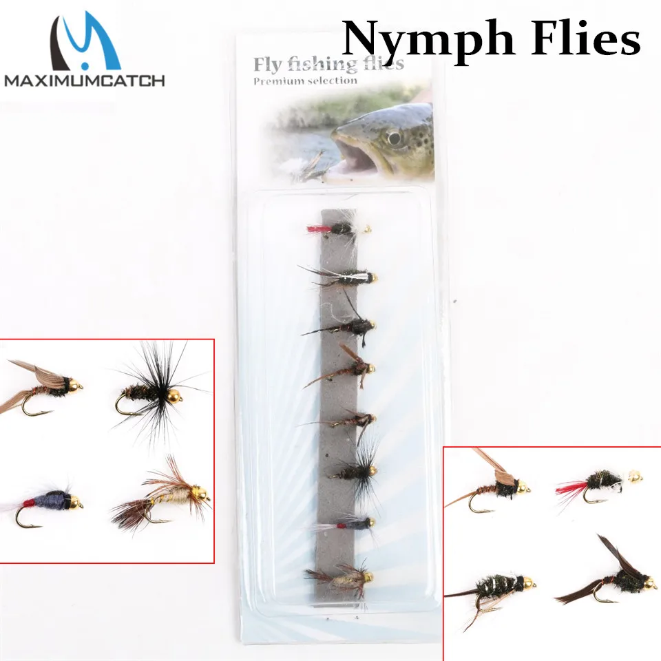 Trout Flies Named Varieties Mixed 10/12 30 Goldhead Nymphs For Fly Fishing 