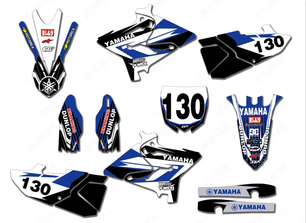 

Dirt Bike Graphics Stickers Decals For Yamaha YZ125 YZ250 YZ 125 250 15 16 17 18