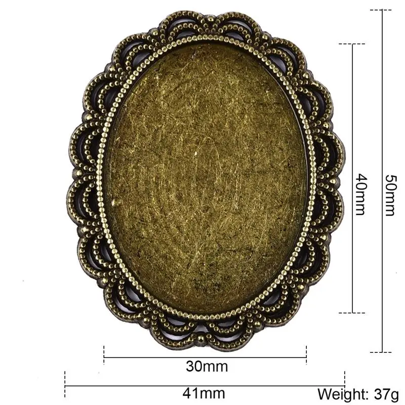 5 шт./лот Цинковый Сплав Кулон Кабошон Установка 10x14 мм плоское овальное гнездо для камня ожерелье под античную бронзу драгоценный камень база ювелирных изделий Компоненты - Цвет: No.13