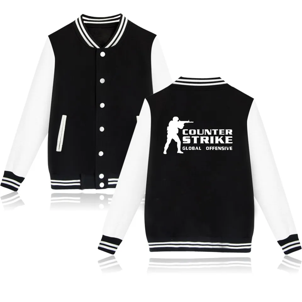 

CS GO Baseball Jacket Counter Strike Uniform Clothes cs go Clothes cs Jacket counter strike global offensive Clothing Plus Size