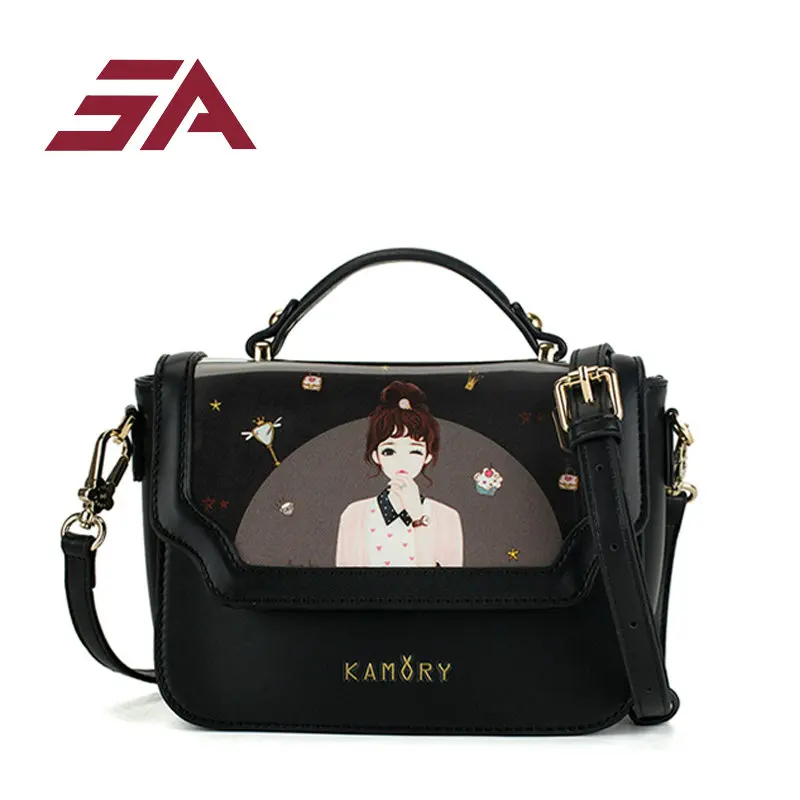 SA small flap bag для женщин печати сумка женская мини-милый сплошной цвет сумки