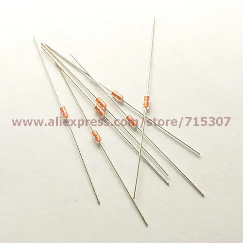 

PHISCALE 100pcs NTC Thermistor MF58 glass seal type 20K B Value(3950 5%)