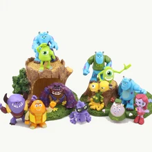 12pcs/lote Monsters University figure monsters inc action figures monsters university Children's Toys Decoration birthday Model university females