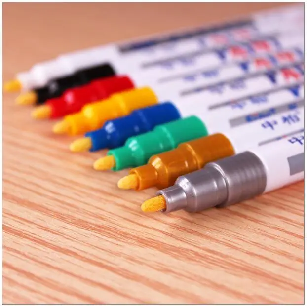 

10 Colors 2.0mm Extra fine point paint marker DIY art marker car tyre pen school and office supplies