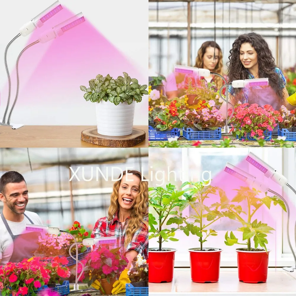 LED Grow Light for Indoor Plant,45W 88 LED Timing Grow Lamp Full Spectrum,Adjustable Gooseneck